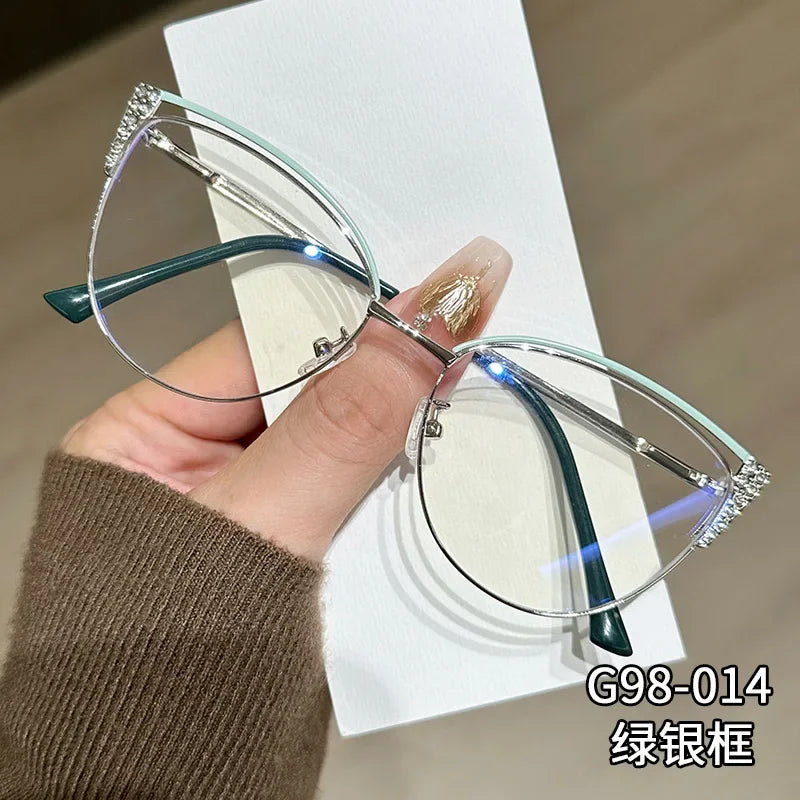 Blue Light Blocking Glasses for Women Optical Spectacle Eye Protection Computer Eyeglasses Fashion Brand Designers Eyewear
