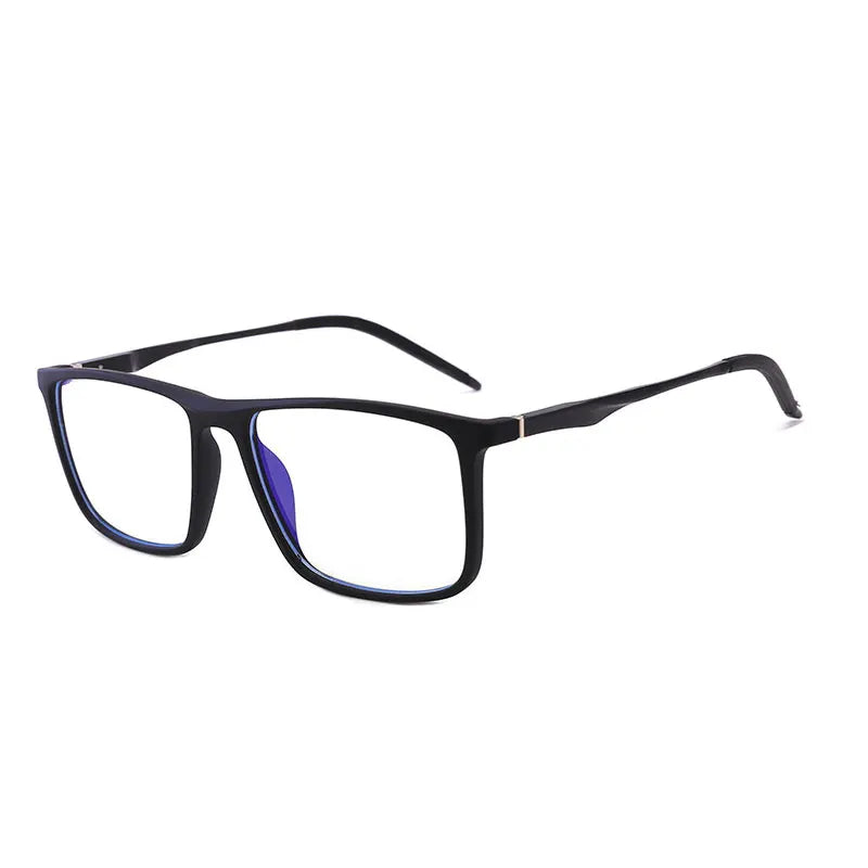 Blue Light Blocking Computer Glasses Women Men Big Square TR90 Aluminum Magnesium Eyewear Frame For Prescription Spectacle UV400