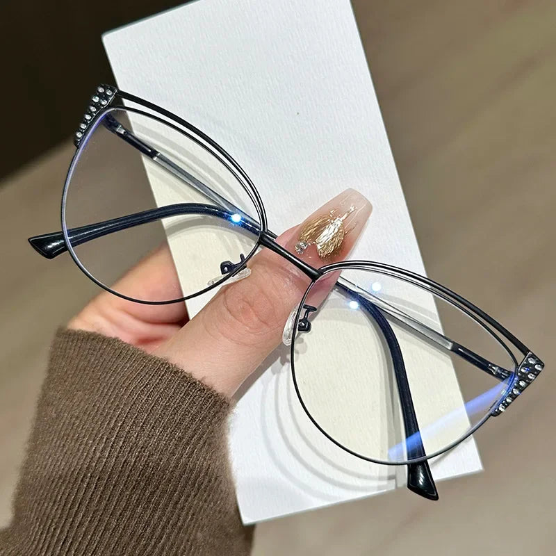 Blue Light Blocking Glasses for Women Optical Spectacle Eye Protection Computer Eyeglasses Fashion Brand Designers Eyewear