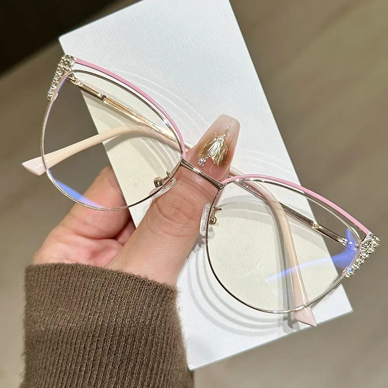 Blue Light Blocking Glasses for Women Optical Spectacle Eye Protection Computer Eyeglasses Fashion Brand Designers Eyewear
