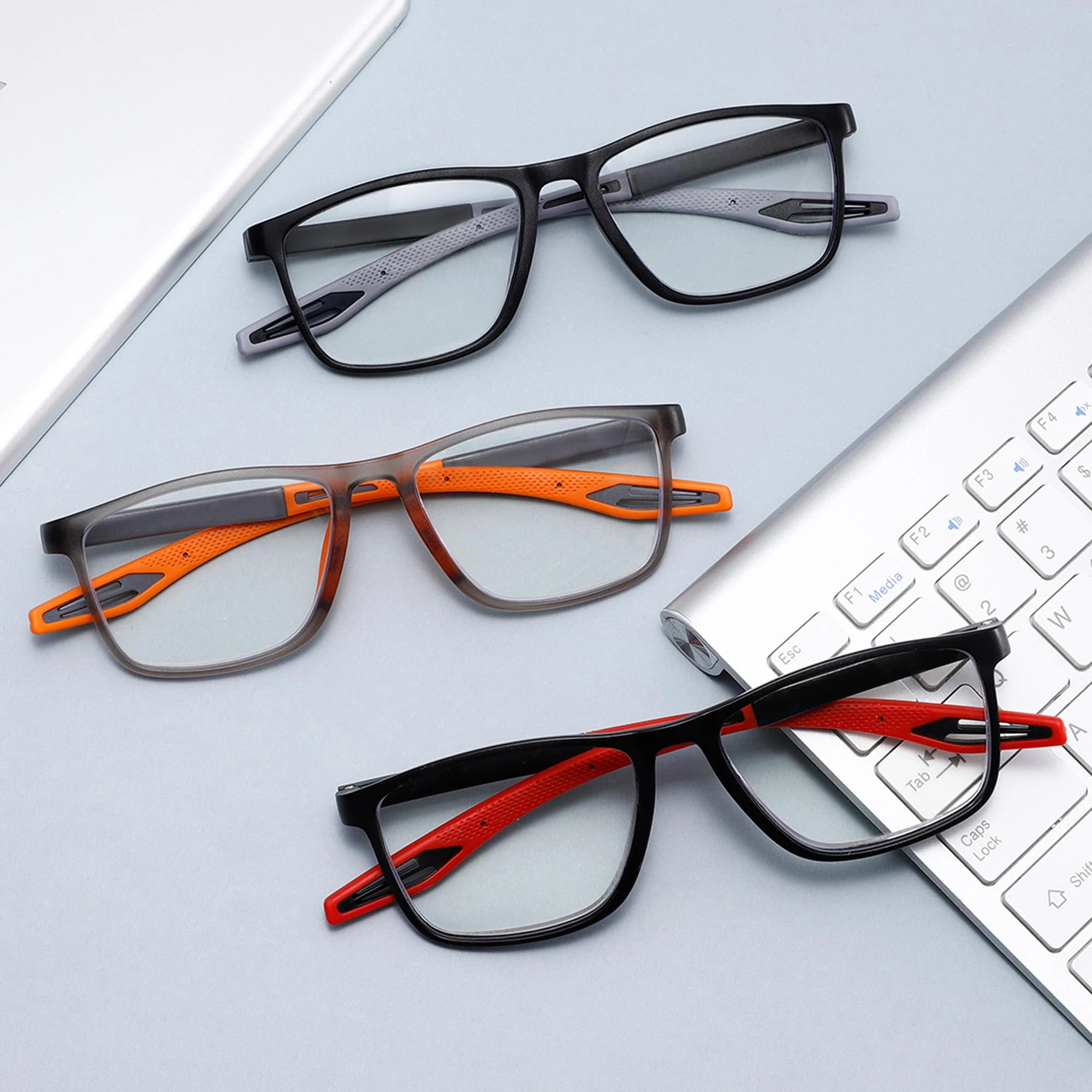 Blue Light Blocking Glasses Red Tinted Lenses Better Sleep Prevent Eye Fatigue Men Women TR90 Nightvision for Work and Driving