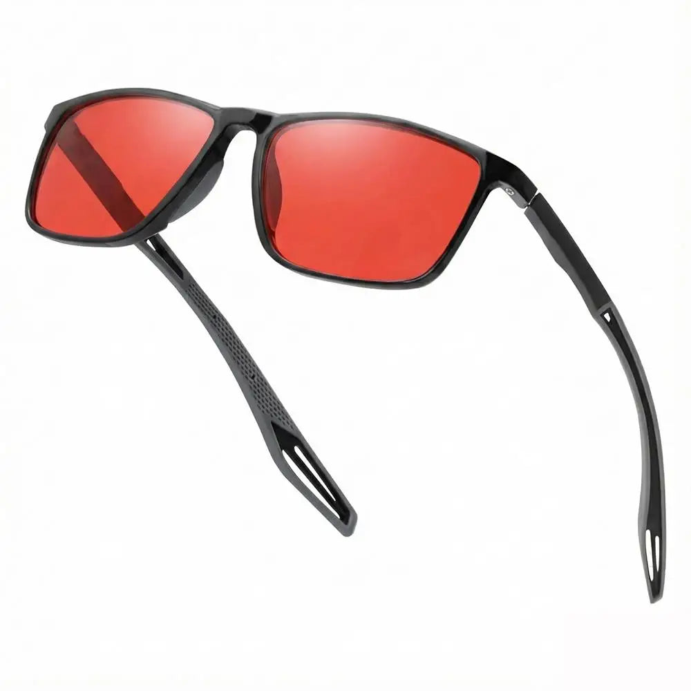 Blue Light Blocking Glasses Red Tinted Lenses Better Sleep Prevent Eye Fatigue Men Women TR90 Nightvision for Work and Driving