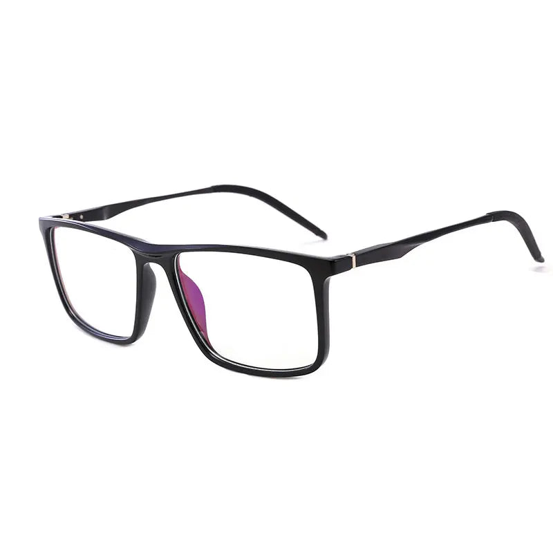 Blue Light Blocking Computer Glasses Women Men Big Square TR90 Aluminum Magnesium Eyewear Frame For Prescription Spectacle UV400