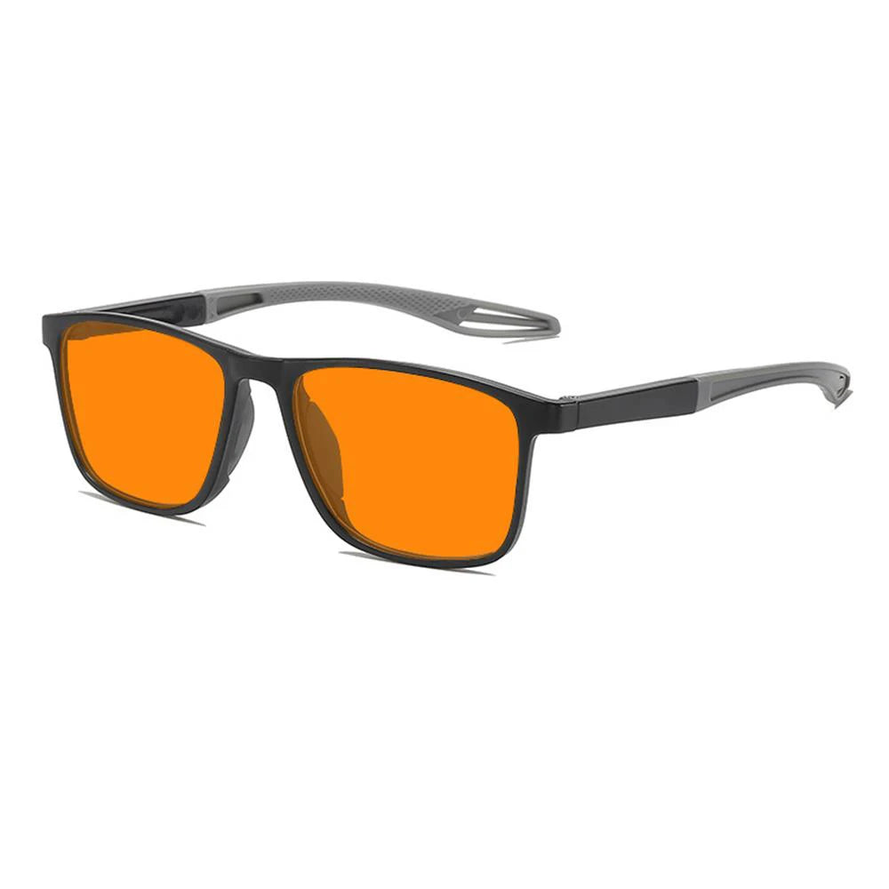 Blue Light Blocking Glasses Red Tinted Lenses Better Sleep Prevent Eye Fatigue Men Women TR90 Nightvision for Work and Driving