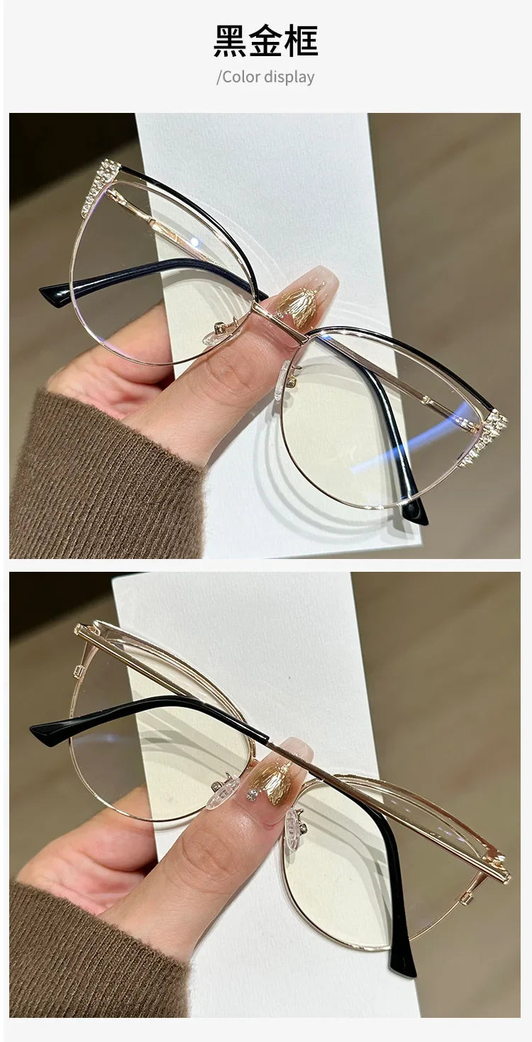 Blue Light Blocking Glasses for Women Optical Spectacle Eye Protection Computer Eyeglasses Fashion Brand Designers Eyewear