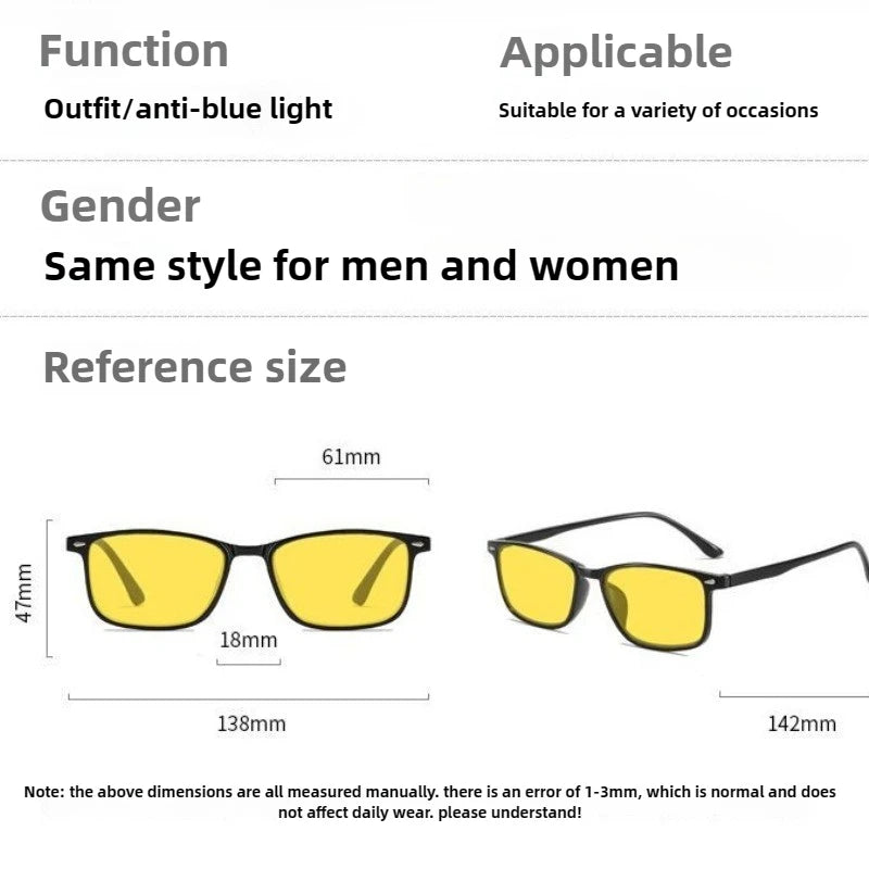 Blue Light Blocking Glasses for Watch Mobile Phones Play Computer Competitive Games Women's  Style Orange or Red Lenses Goggles