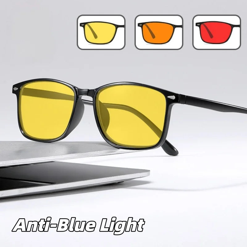 Blue Light Blocking Glasses for Watch Mobile Phones Play Computer Competitive Games Women's  Style Orange or Red Lenses Goggles