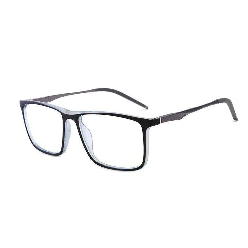 Blue Light Blocking Computer Glasses Women Men Big Square TR90 Aluminum Magnesium Eyewear Frame For Prescription Spectacle UV400
