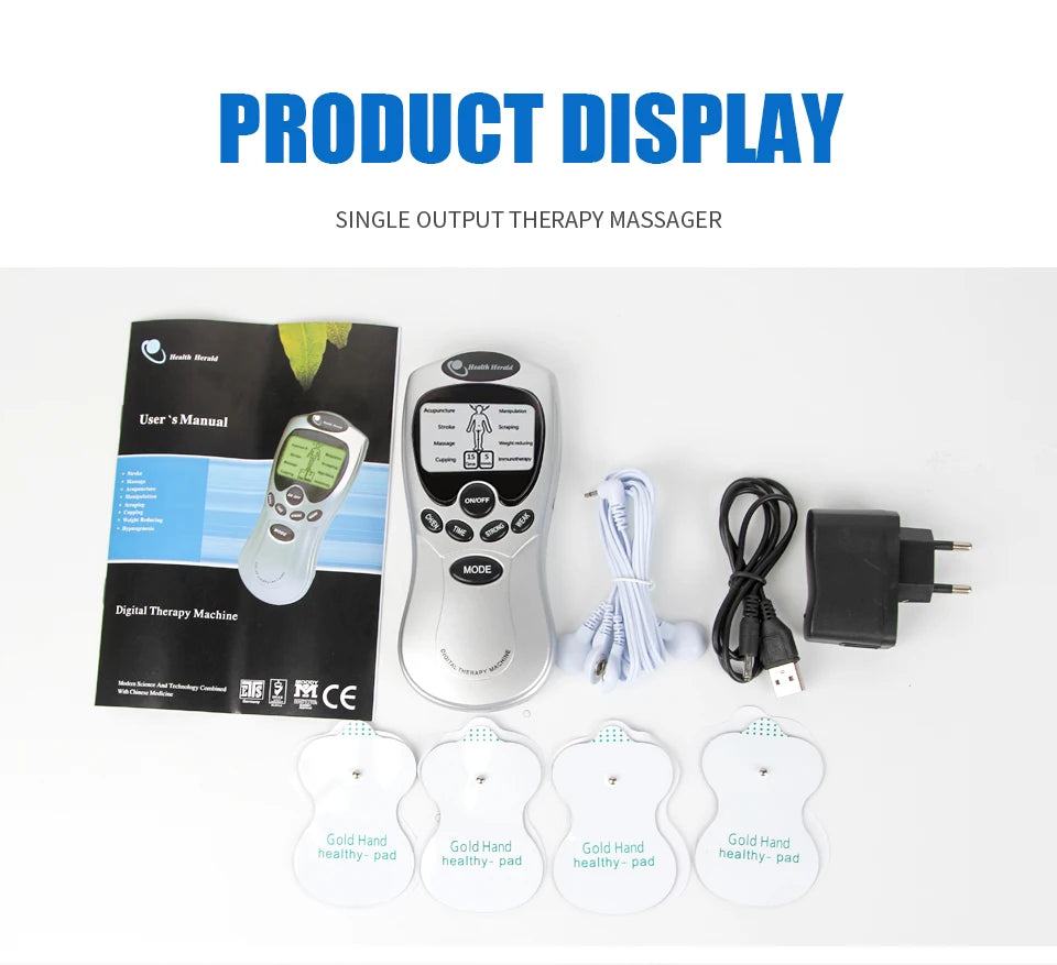 Electric Massage Instrumen Body Massager Massage Relax Neck Back Shoulder Hand Pain Relief Machine Physiotherapy Full Body