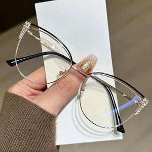 Blue Light Blocking Glasses for Women Optical Spectacle Eye Protection Computer Eyeglasses Fashion Brand Designers Eyewear