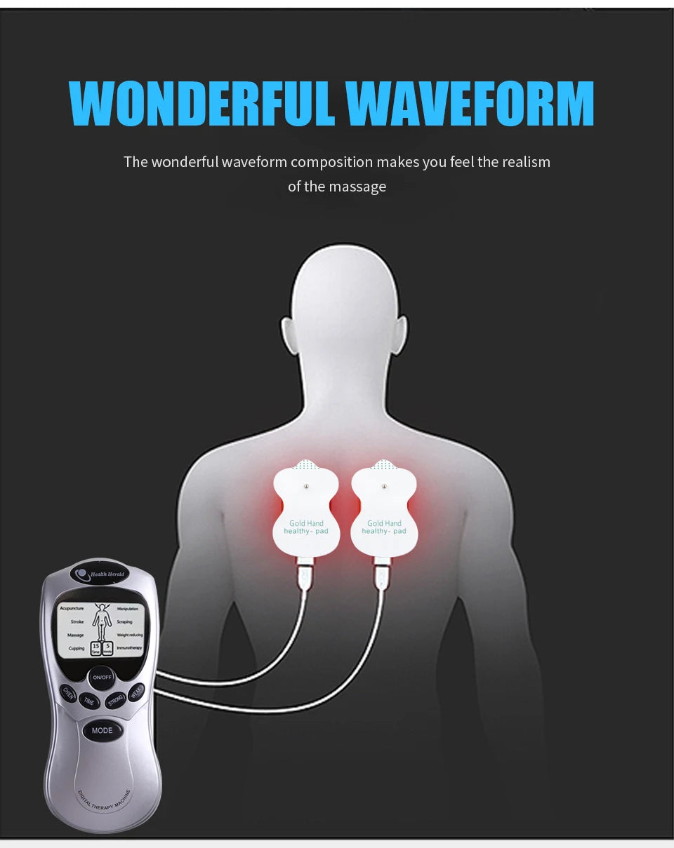 Electric Massage Instrumen Body Massager Massage Relax Neck Back Shoulder Hand Pain Relief Machine Physiotherapy Full Body