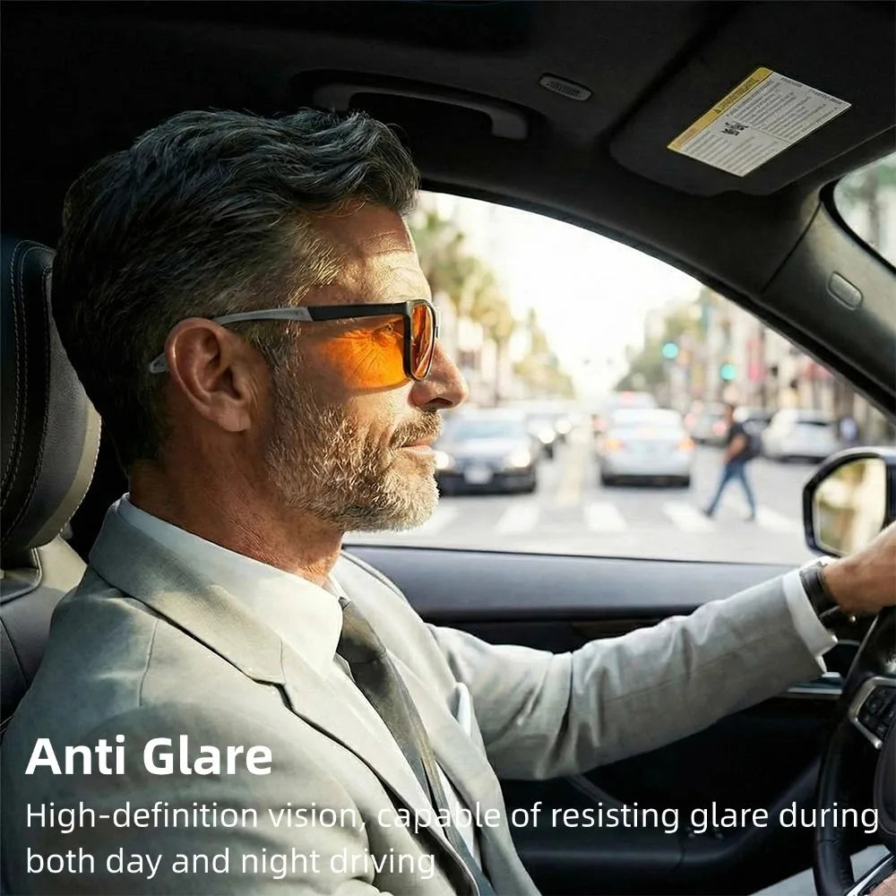 Blue Light Blocking Glasses Red Tinted Lenses Better Sleep Prevent Eye Fatigue Men Women TR90 Nightvision for Work and Driving