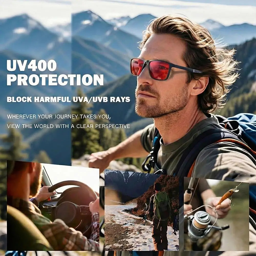 Blue Light Blocking Glasses Red Tinted Lenses Better Sleep Prevent Eye Fatigue Men Women TR90 Nightvision for Work and Driving