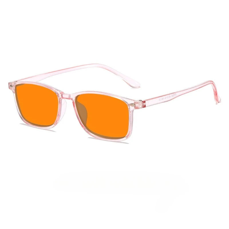 Blue Light Blocking Glasses for Watch Mobile Phones Play Computer Competitive Games Women's  Style Orange or Red Lenses Goggles