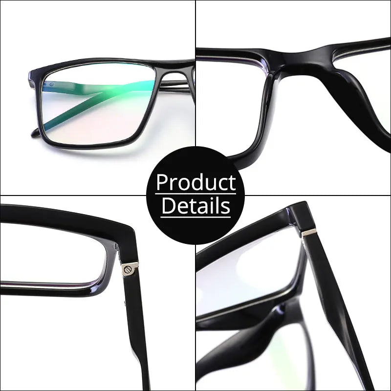 Blue Light Blocking Computer Glasses Women Men Big Square TR90 Aluminum Magnesium Eyewear Frame For Prescription Spectacle UV400