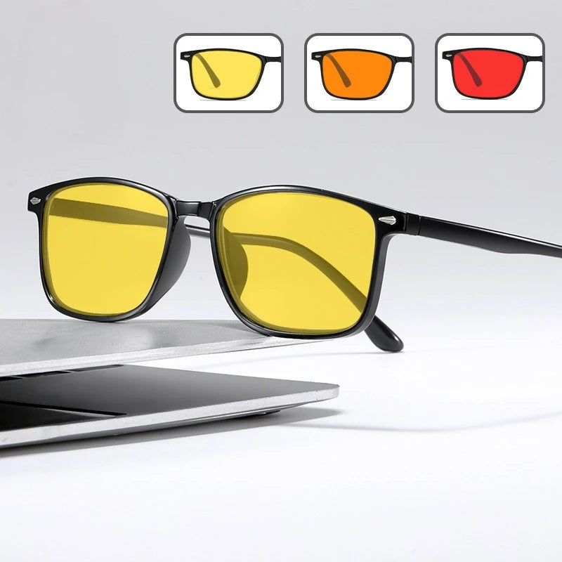 Blue Light Blocking Glasses for Watch Mobile Phones Play Computer Competitive Games Women's  Style Orange or Red Lenses Goggles