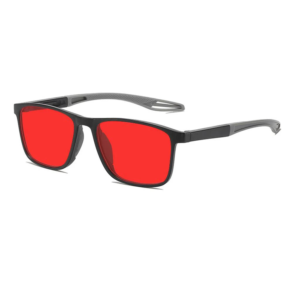 Blue Light Blocking Glasses Red Tinted Lenses Better Sleep Prevent Eye Fatigue Men Women TR90 Nightvision for Work and Driving